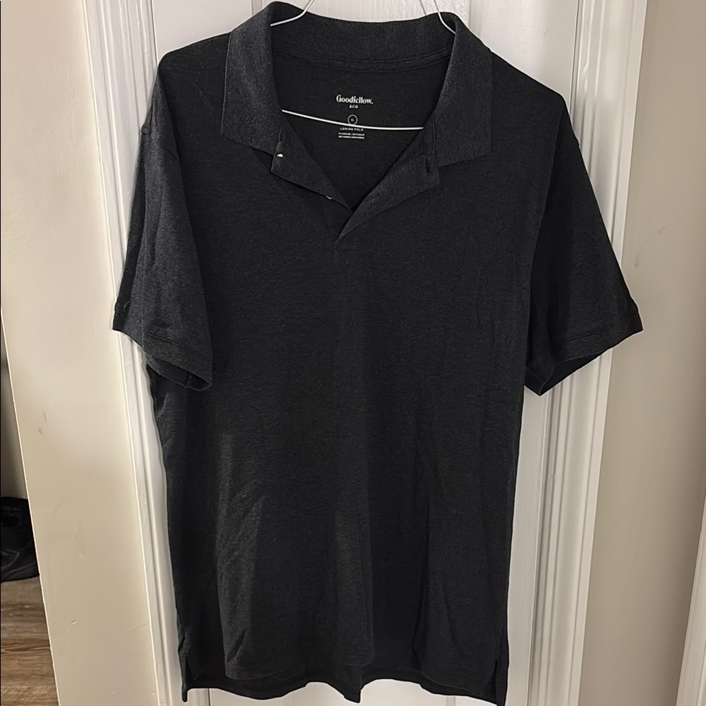 Goodfellow & Co Dark Gray Polo Shirt Classic Design